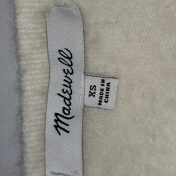 Madewell Ryder Cardigan Sweater Long Open Front Colorblock Pocket Wool Alpaca XS - Picture 12 of 16